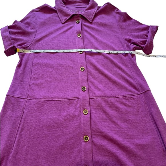 Soft Surroundings Filipa Shirtdress Light Fushia Size Medium - Picture 4 of 8